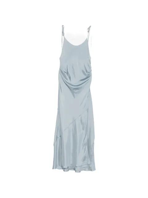 tie-fastening maxi dress by SYSTEM