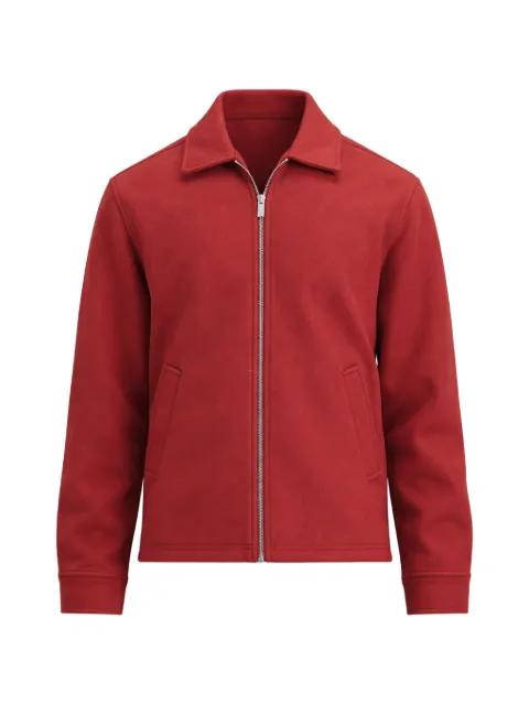 zip-up spread-collar jacket by T JACKET