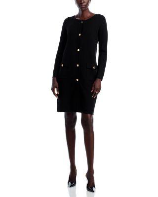 Crewneck Button Down Cardigan Sweater by T TAHARI