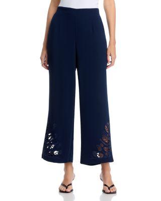 Embroidered Pull On Pants by T TAHARI