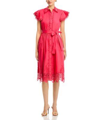 Flutter Sleeve Fit & Flare Dress by T TAHARI