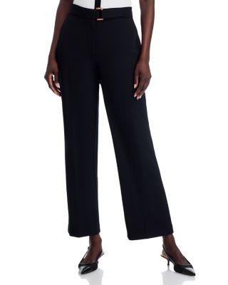 Full Novelty Buckle Wide Leg Pants by T TAHARI