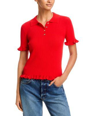 Half Placket Polo by T TAHARI