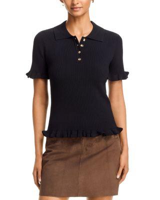 Half Placket Polo by T TAHARI