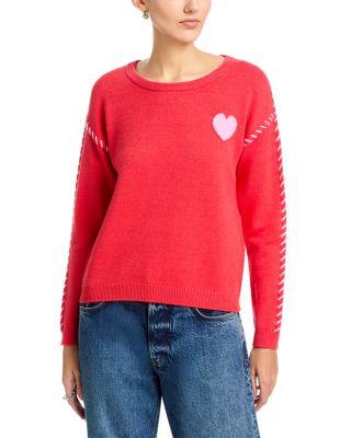 Long Sleeve Crewneck Intarsia Sweater by T TAHARI