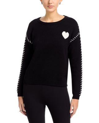 Long Sleeve Crewneck Intarsia Sweater by T TAHARI