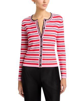 Long Sleeve Crewneck Striped Sweater by T TAHARI