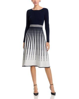 Long Sleeve Round Neck Sweater Dress by T TAHARI