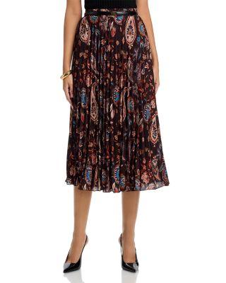 Pleated Midi Skirt by T TAHARI