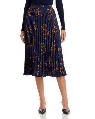 Pull On Pleated Skirt by T TAHARI