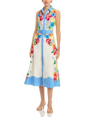 Sleeveless Button Down Midi Dress by T TAHARI