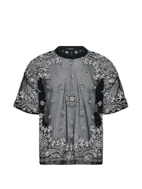 paisley-print short-sleeve T-shirt by TAAKK