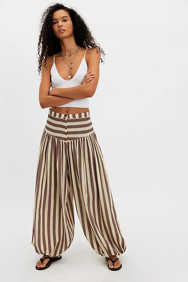 Tach Clothing Nova Baggy Striped Balloon Pants by TACH CLOTHING | FREE PEOPLE