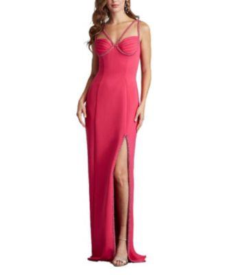 Bia Spaghetti Strap Gown by TADASHI SHOJI