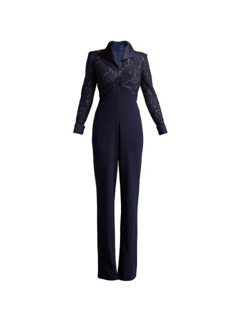Deacon lace-panelled jumpsuit by TADASHI SHOJI