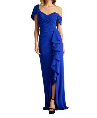 Drea Waterfall Flounce Gown by TADASHI SHOJI