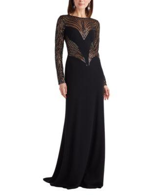 Duin Sequin Hourglass Embroidered Gown by TADASHI SHOJI