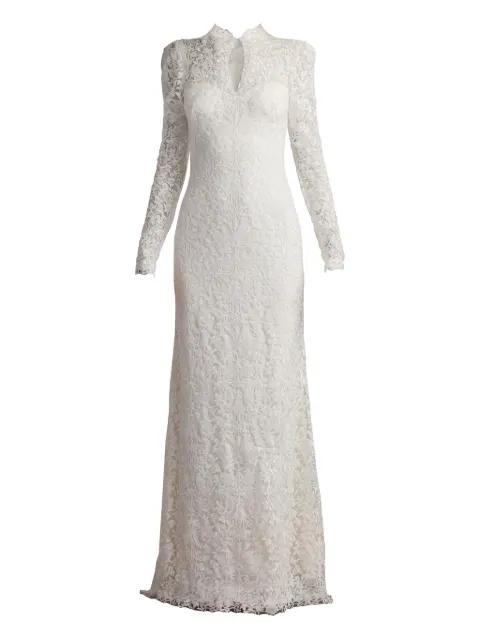 Heiss floral-lace gown by TADASHI SHOJI