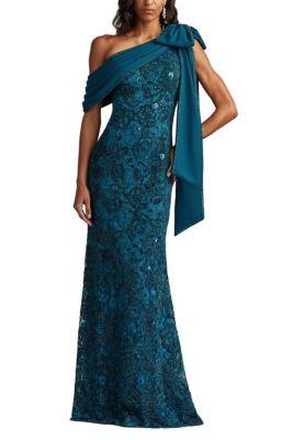 Ishani Bow-Shoulder Gown by TADASHI SHOJI