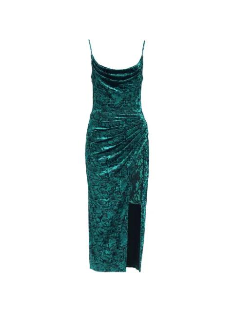 Juneau snakeskin-pattern midi dress by TADASHI SHOJI