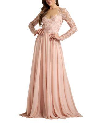 Lendon Embroidered Tulle Gown by TADASHI SHOJI
