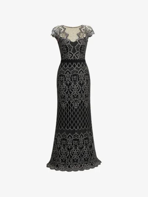 Miranda sequin-embellished lace gown by TADASHI SHOJI