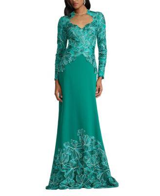 Mireille Embroidered Tulle Gown by TADASHI SHOJI