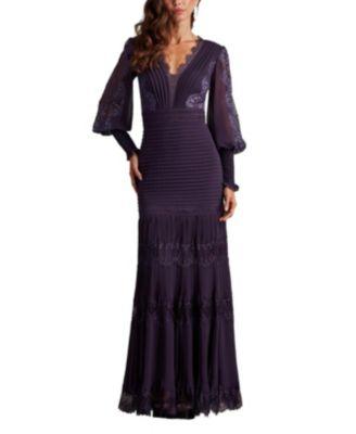 Nyssa Bishop Sleeve Gown by TADASHI SHOJI