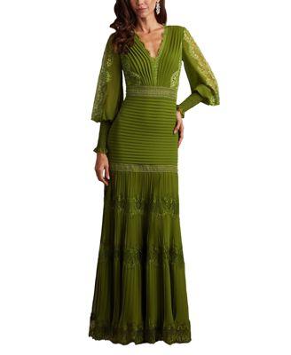 Nyssa Bishop Sleeve Gown by TADASHI SHOJI