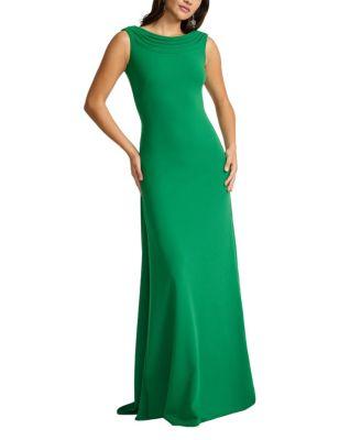 Plaza Drape Back Gown by TADASHI SHOJI