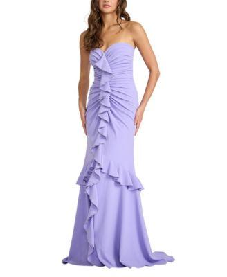 Spargo Cascading Ruffle Gown by TADASHI SHOJI
