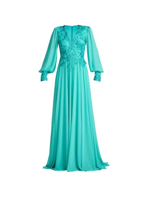 floral V-neck maxi dress by TADASHI SHOJI