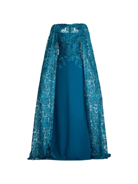 floral lace maxi gown by TADASHI SHOJI