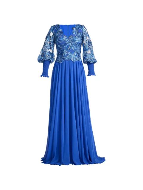floral long-sleeve dress by TADASHI SHOJI