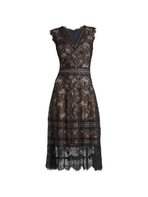 lace V-neck dress by TADASHI SHOJI