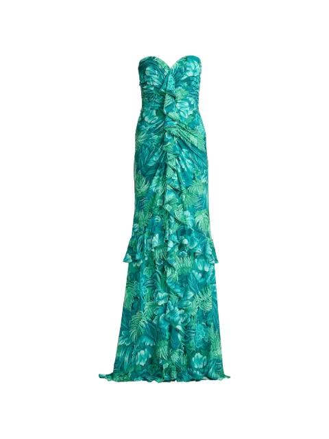 ruffled floral dress by TADASHI SHOJI