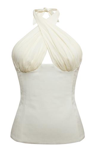 Tae Park Exclusive Sculpted Silk Halter Top - Moda Operandi by TAE PARK