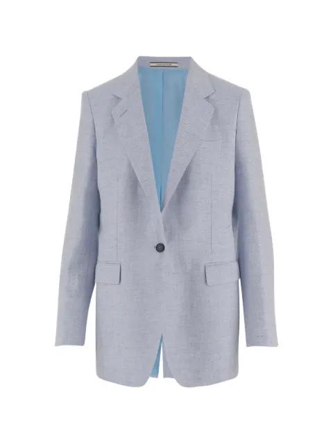 Adrianne herringbone-pattern single-breasted blazer by TAGLIATORE