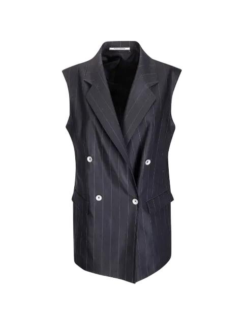Bernice pinstriped double-breasted waistcoat by TAGLIATORE
