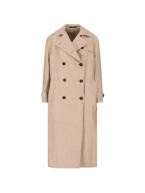 Bonny double-breasted belted trench coat by TAGLIATORE