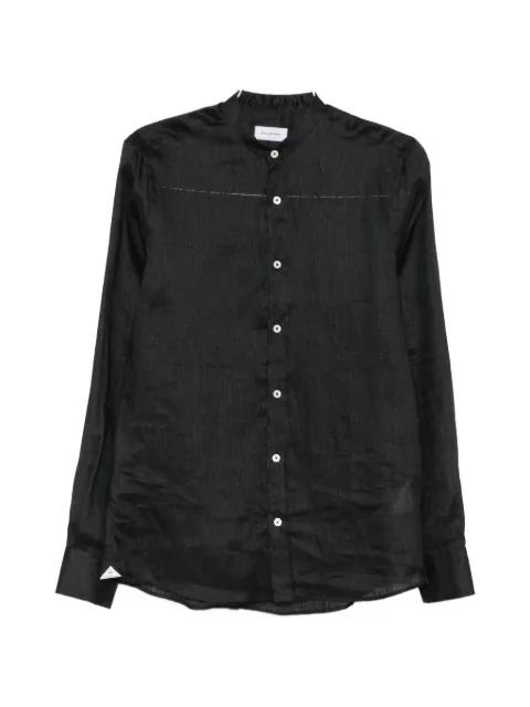 Cannes band-collar long-sleeve shirt by TAGLIATORE