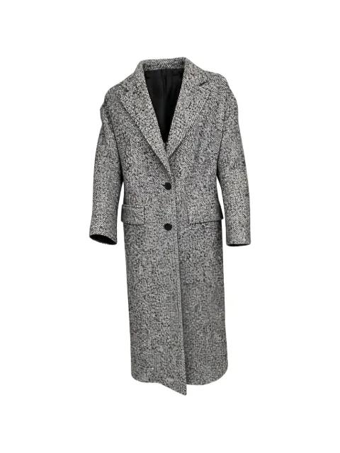 Carine herringbone button coat by TAGLIATORE