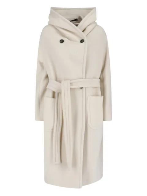 Daisy hoodied double-breasted coat by TAGLIATORE Daisy hoodied double-breasted coat by TAGLIATORE