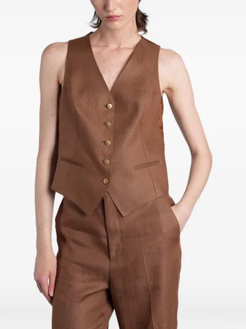 Gail  V-neck button-down gilet by TAGLIATORE