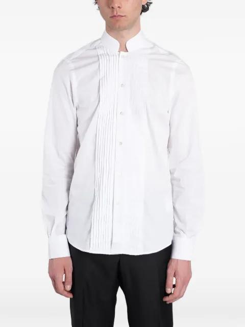 Ghandi pleated-bib wing-collar shirt by TAGLIATORE