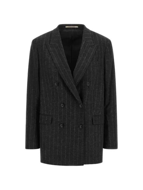 Jasmine double-breasted pinstripe suit jacket by TAGLIATORE