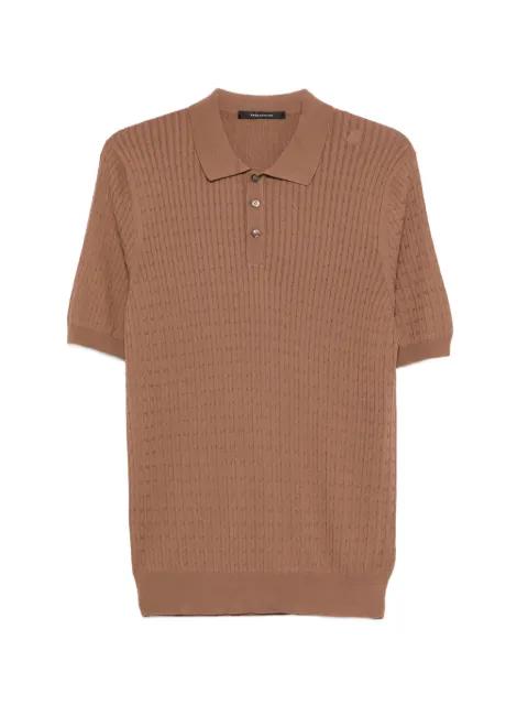 Kart button knitted polo shirt by TAGLIATORE
