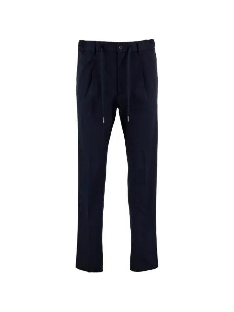 Newman drawstring pressed-pleat trousers by TAGLIATORE