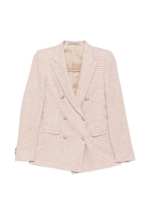 Parigi checked double-breasted jacket by TAGLIATORE