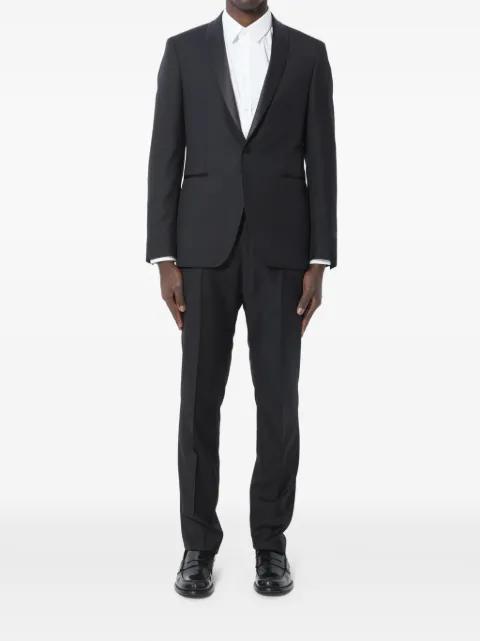 Super 110s satin-lapel wool suit by TAGLIATORE